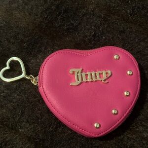 Juicy Couture Pink Heart-Shaped wallet Pouch